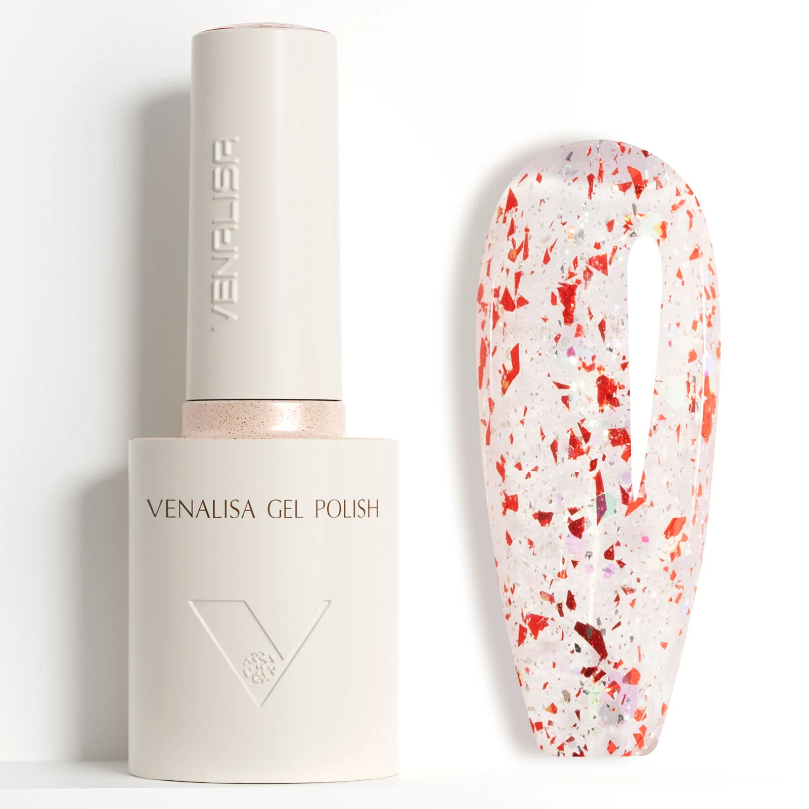 10ML Gel Polish Red Black Glitter Cat Eye TPO Free Hema Free - Image 14