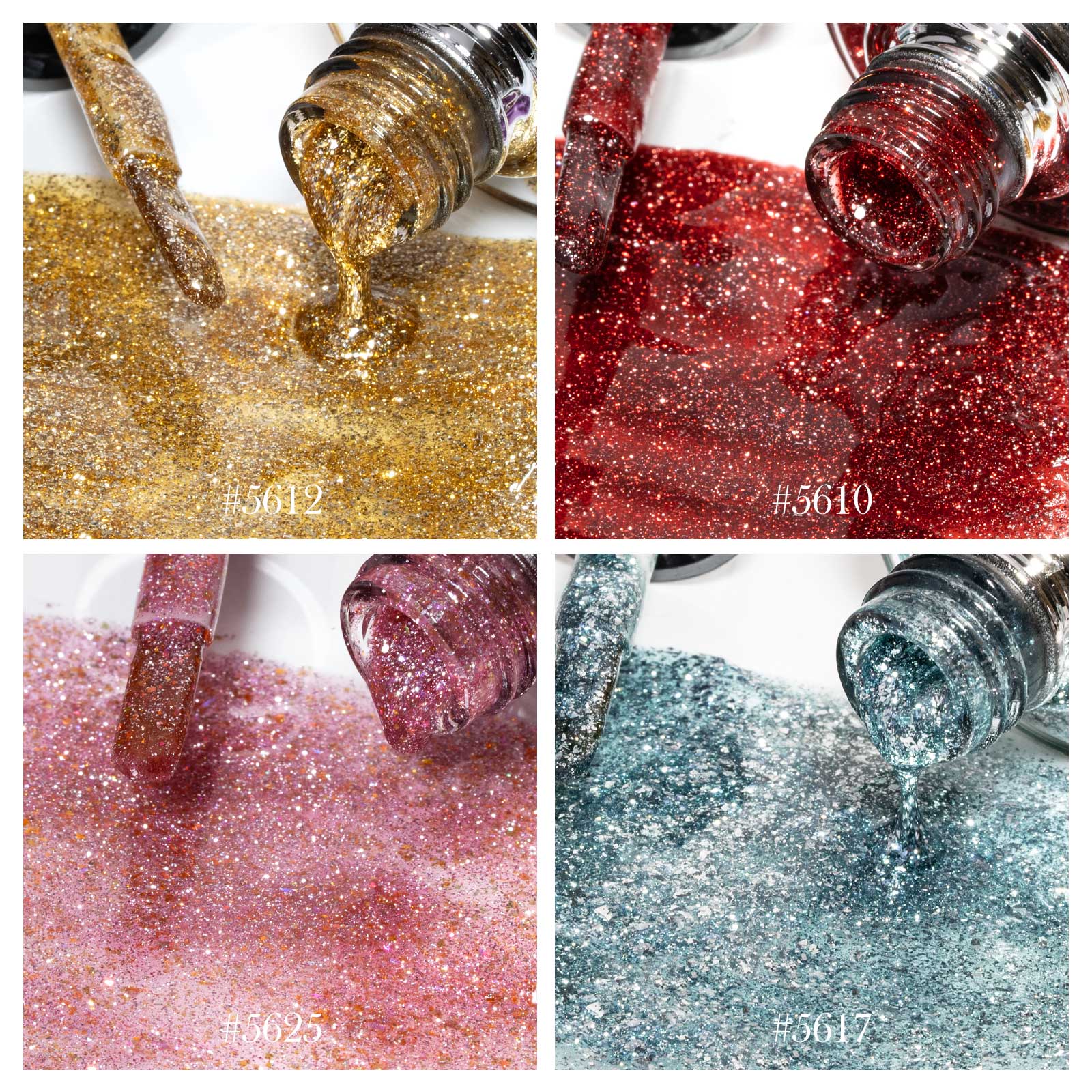 10ML Glitter & Cat Eye Gel 60 Colors Set (With Color Display) TPO Free Hema Free - Image 11
