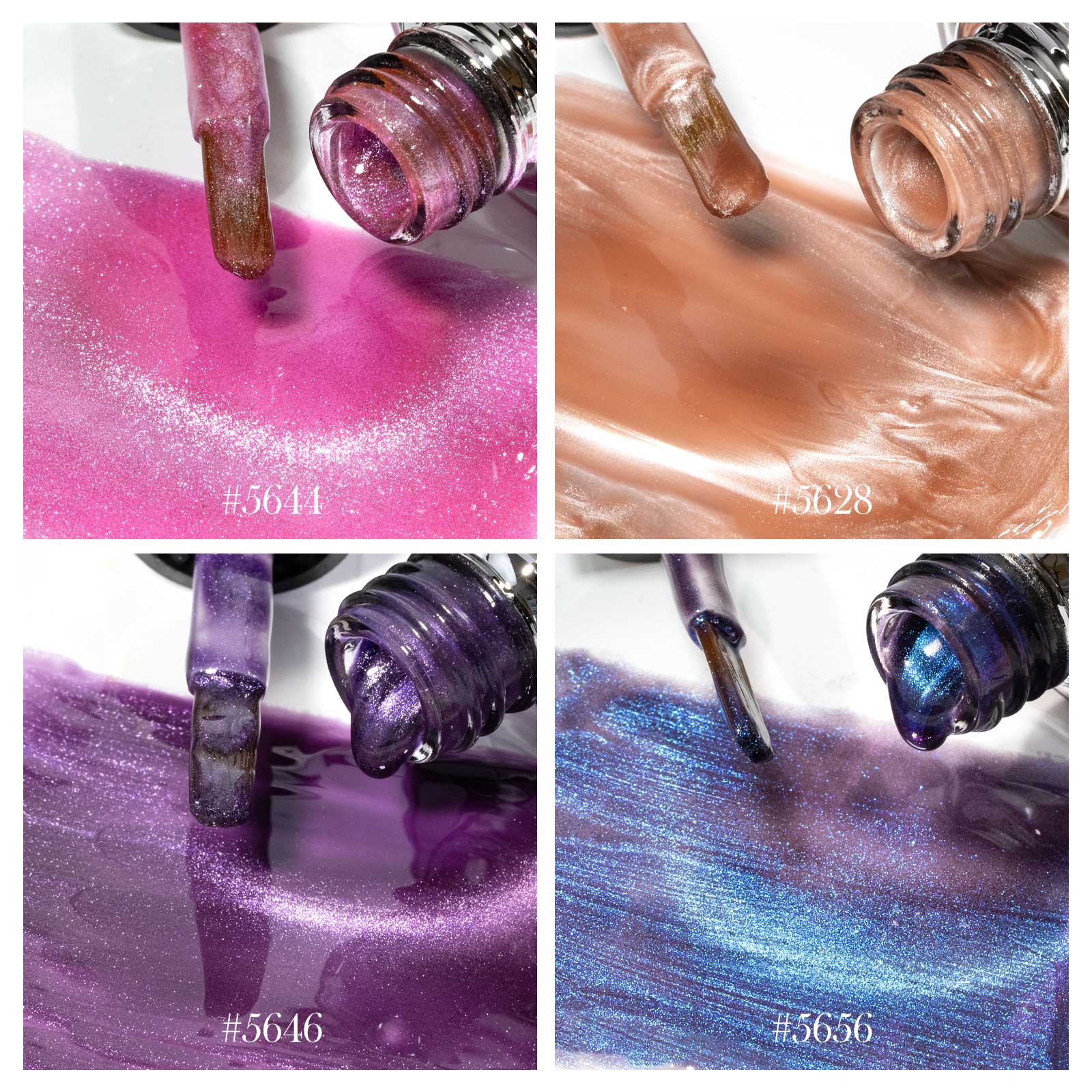 10ML Glitter & Cat Eye Gel 60 Colors Set (With Color Display) TPO Free Hema Free - Image 12