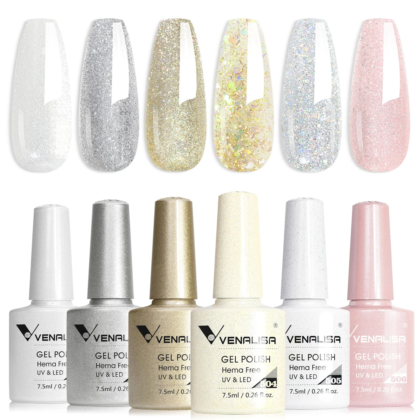 6 Colors Gel Polish Set 7.5ML*6 (TPO Free Hema Free) - Image 8