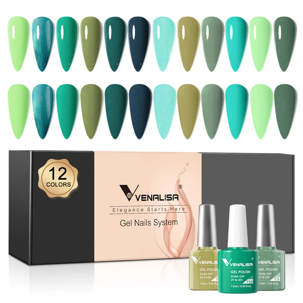 Awaking Green- Gel Polish 12 Colors Set TPO Free Hema Free - Image 7