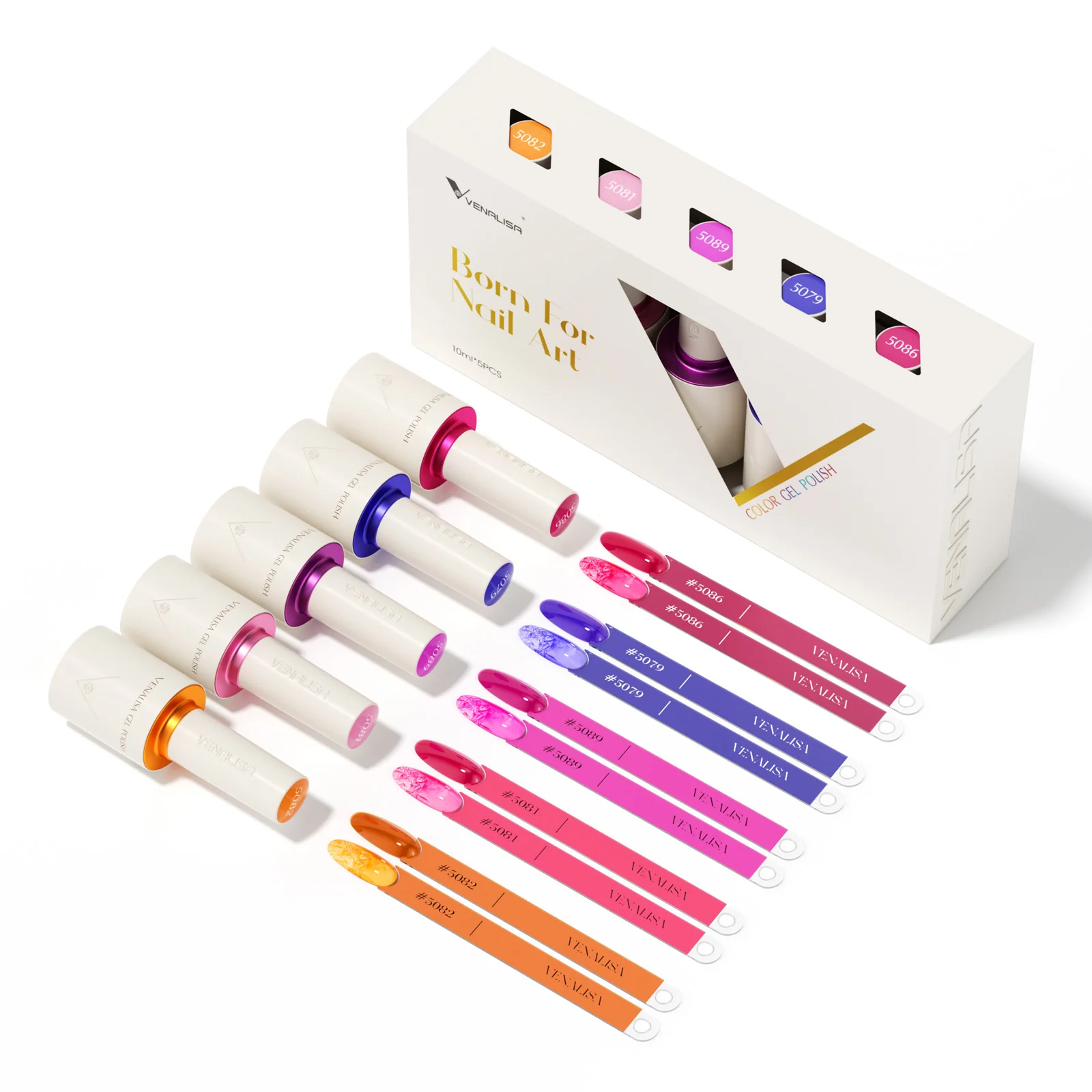 Fairy Drip- 5 Colors Gel Polish Set (With Nail Tips) TPO Free Hema Free - Image 4