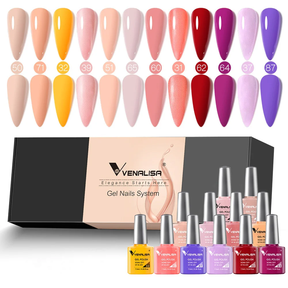 Gel Polish 12 Colors Set TPO Free Hema Free - Image 13