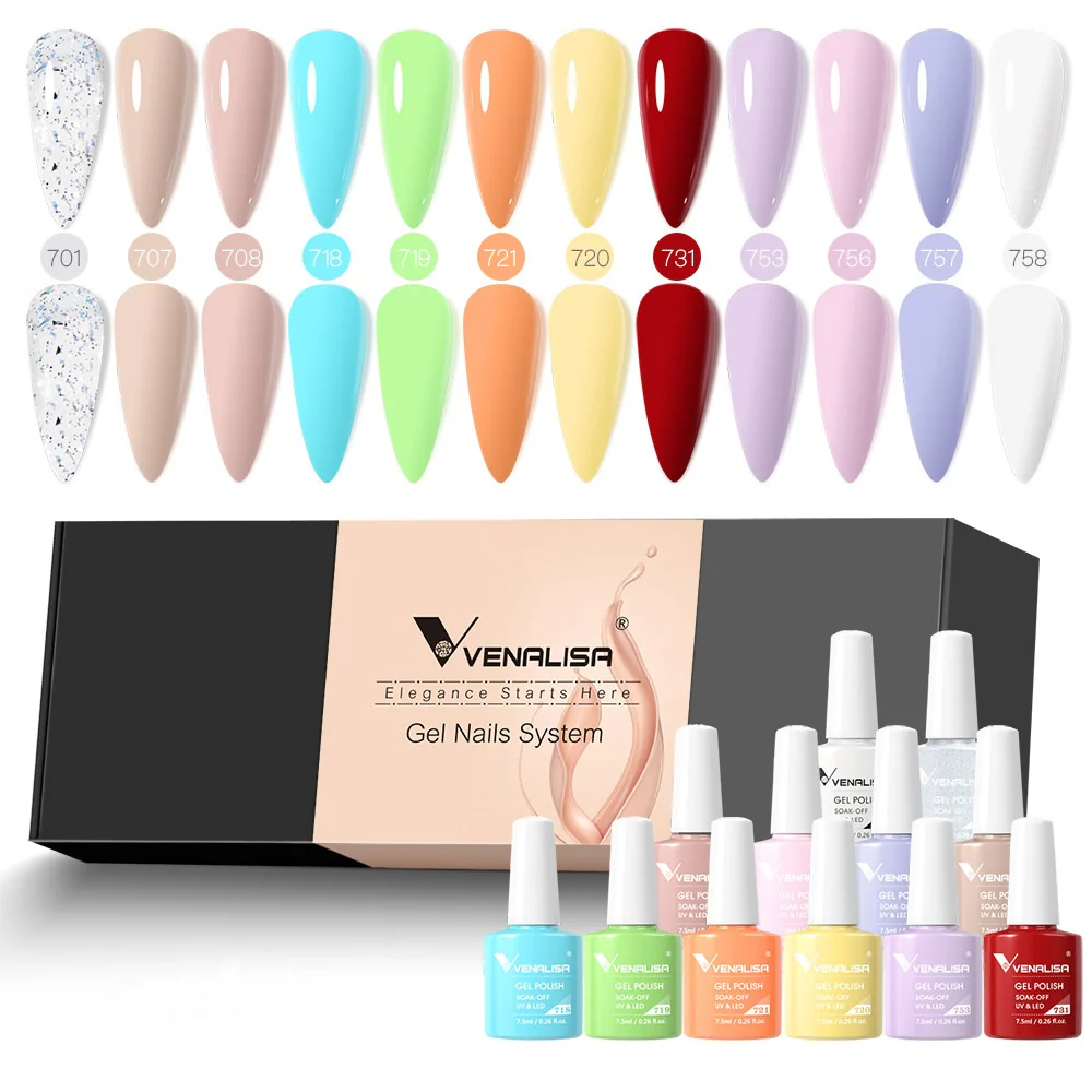 Gel Polish 12 Colors Set TPO Free Hema Free - Image 14