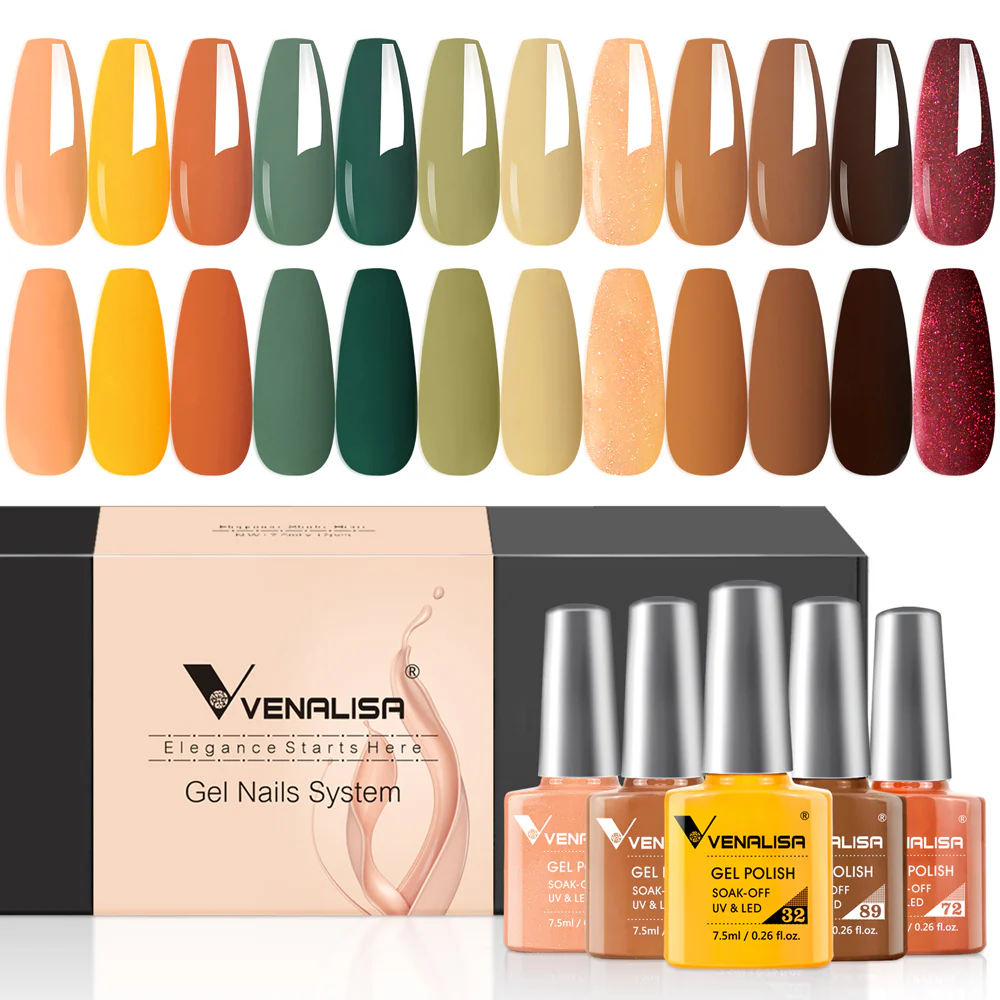 Gel Polish 12 Colors Set TPO Free Hema Free - Image 7