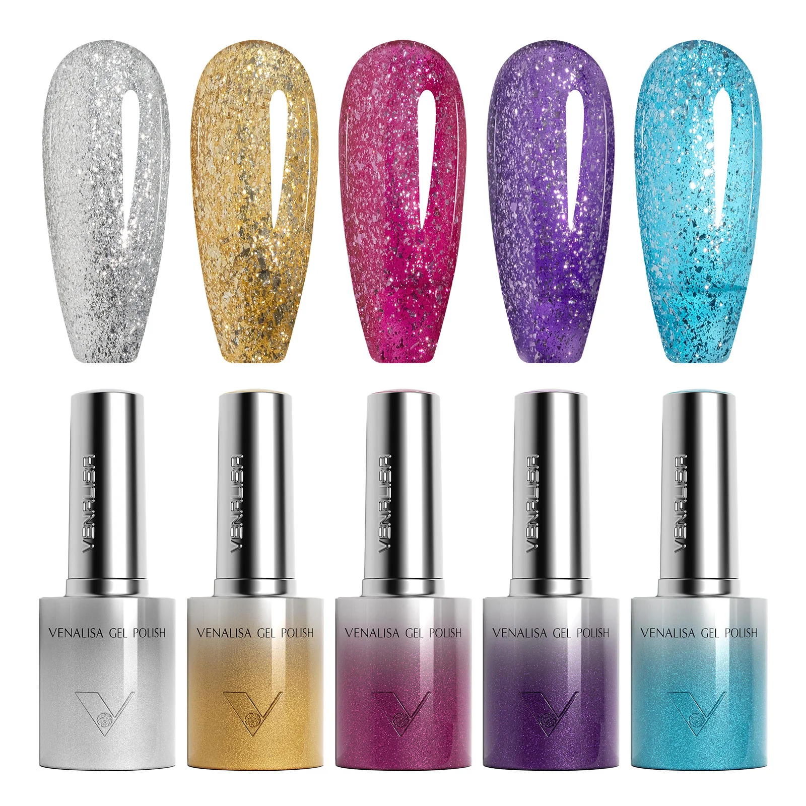 Glitter/ Cat Eye Gel Polish Set (10ML) TPO Free Hema Free - Image 10