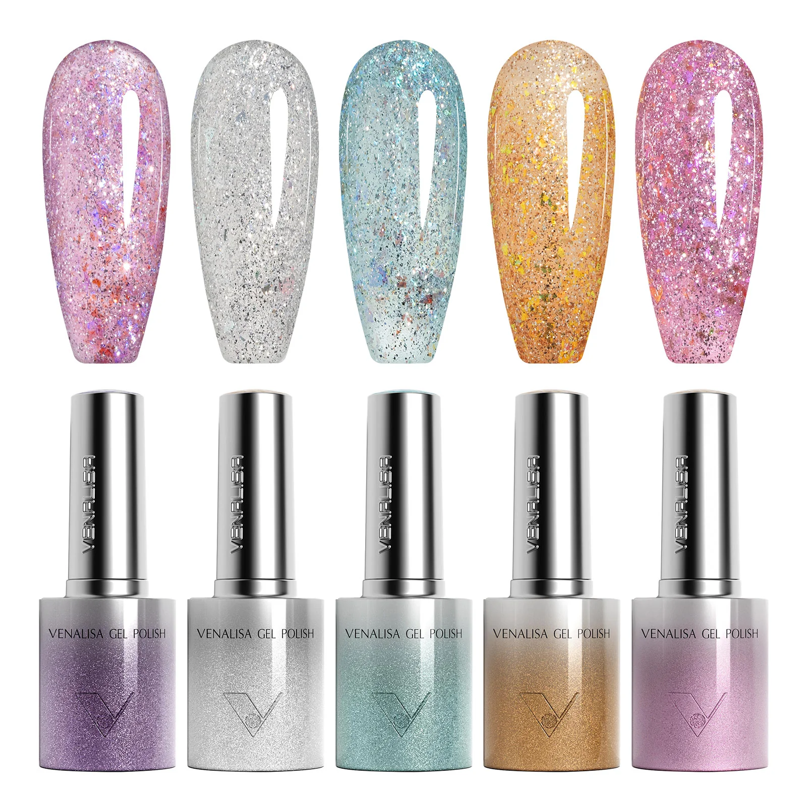 Glitter/ Cat Eye Gel Polish Set (10ML) TPO Free Hema Free - Image 12