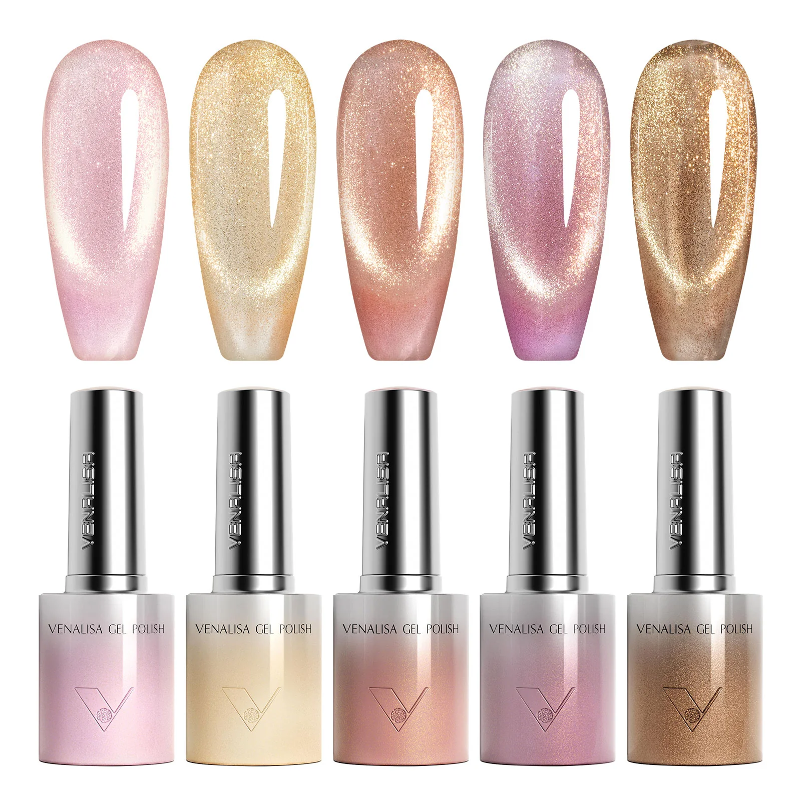 Glitter/ Cat Eye Gel Polish Set (10ML) TPO Free Hema Free - Image 3