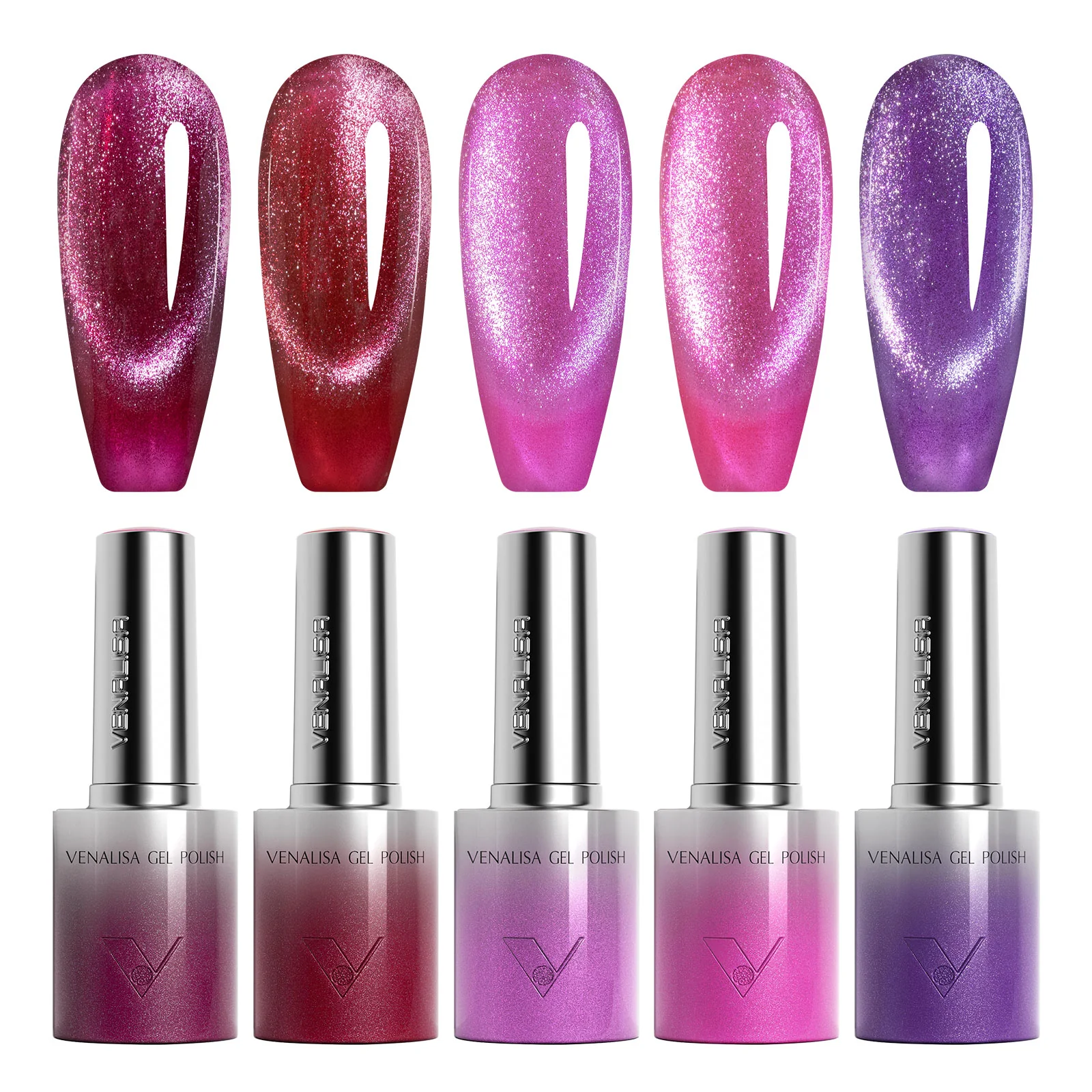 Glitter/ Cat Eye Gel Polish Set (10ML) TPO Free Hema Free - Image 4