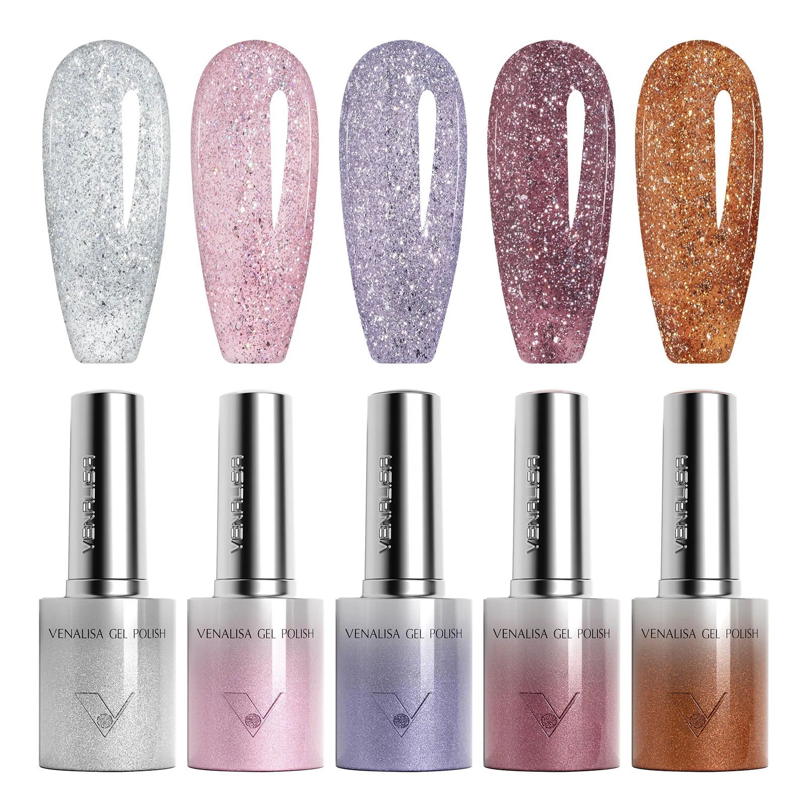 Glitter/ Cat Eye Gel Polish Set (10ML) TPO Free Hema Free - Image 8