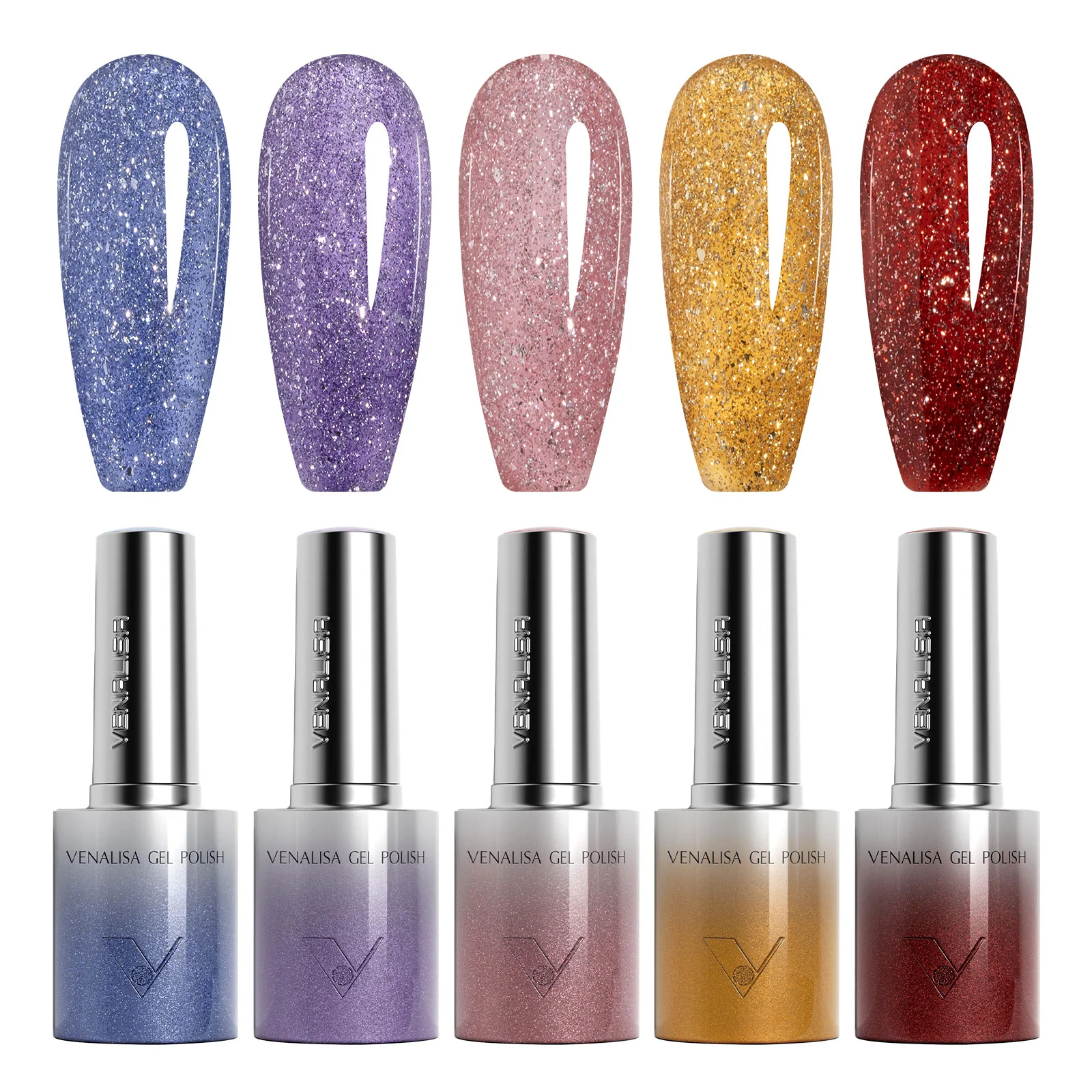 Glitter/ Cat Eye Gel Polish Set (10ML) TPO Free Hema Free - Image 9