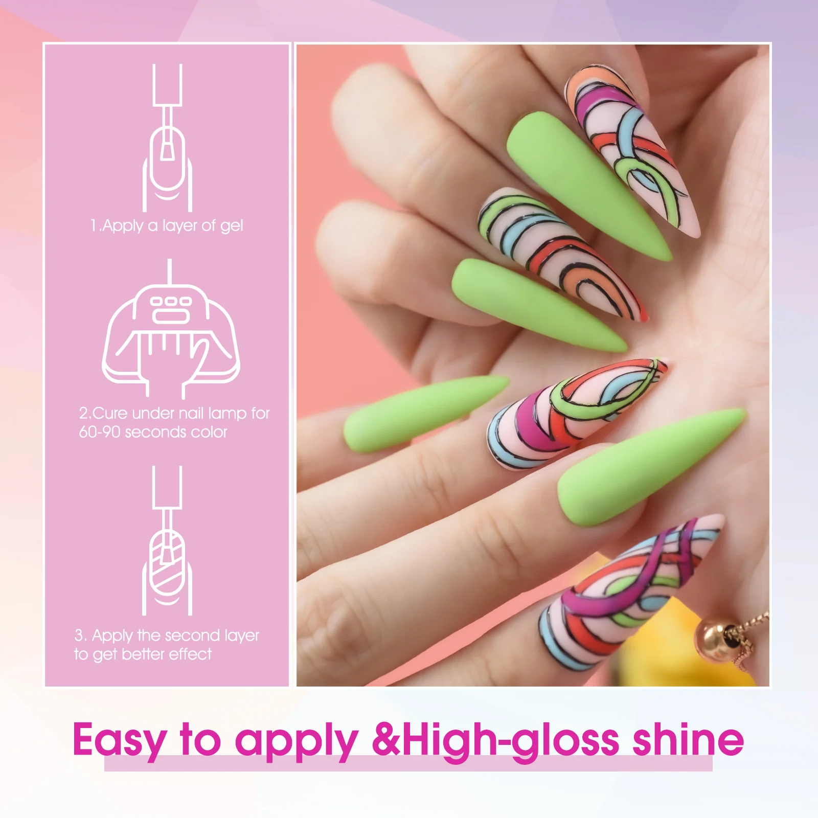 Hema Free- Gel Polish 12 Colors Set TPO Free Hema Free - Image 3