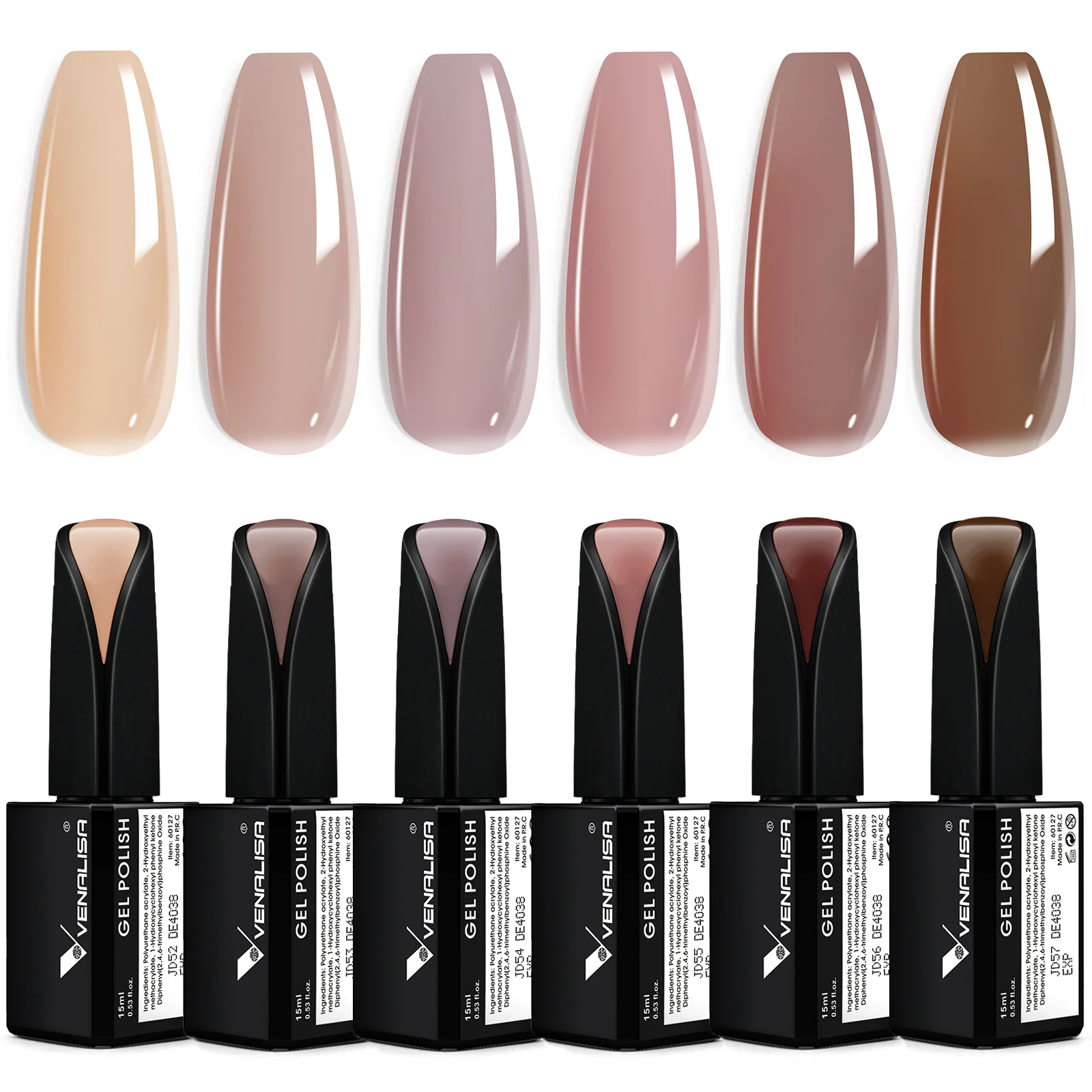 Jelly Transparent Color 15ml Gel Polish TPO Free Hema Free - Image 21