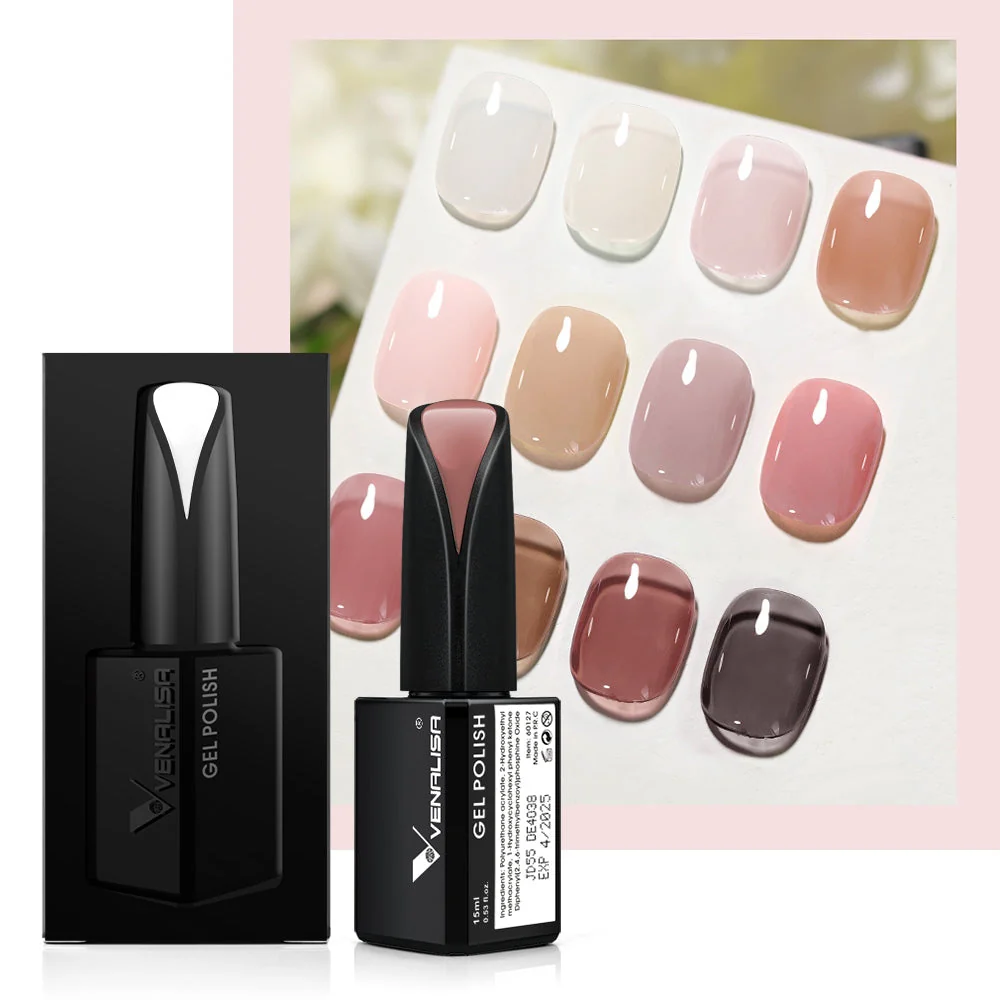 Jelly Transparent Gel Polish- 14 Colors Whole Set TPO Free Hema Free - Image 4