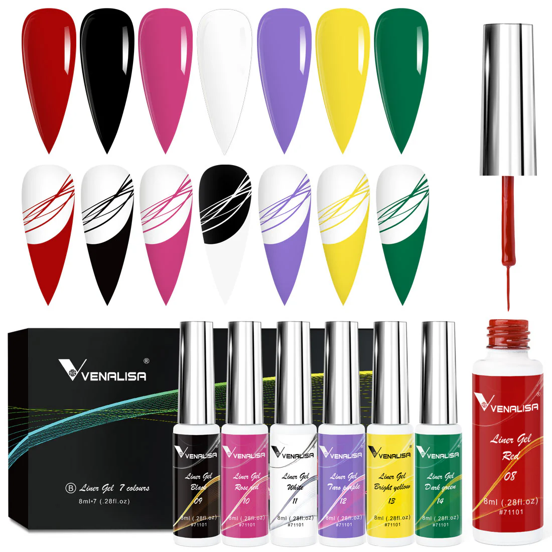 Liner Gel 7 Colors Kit- B - Image 4