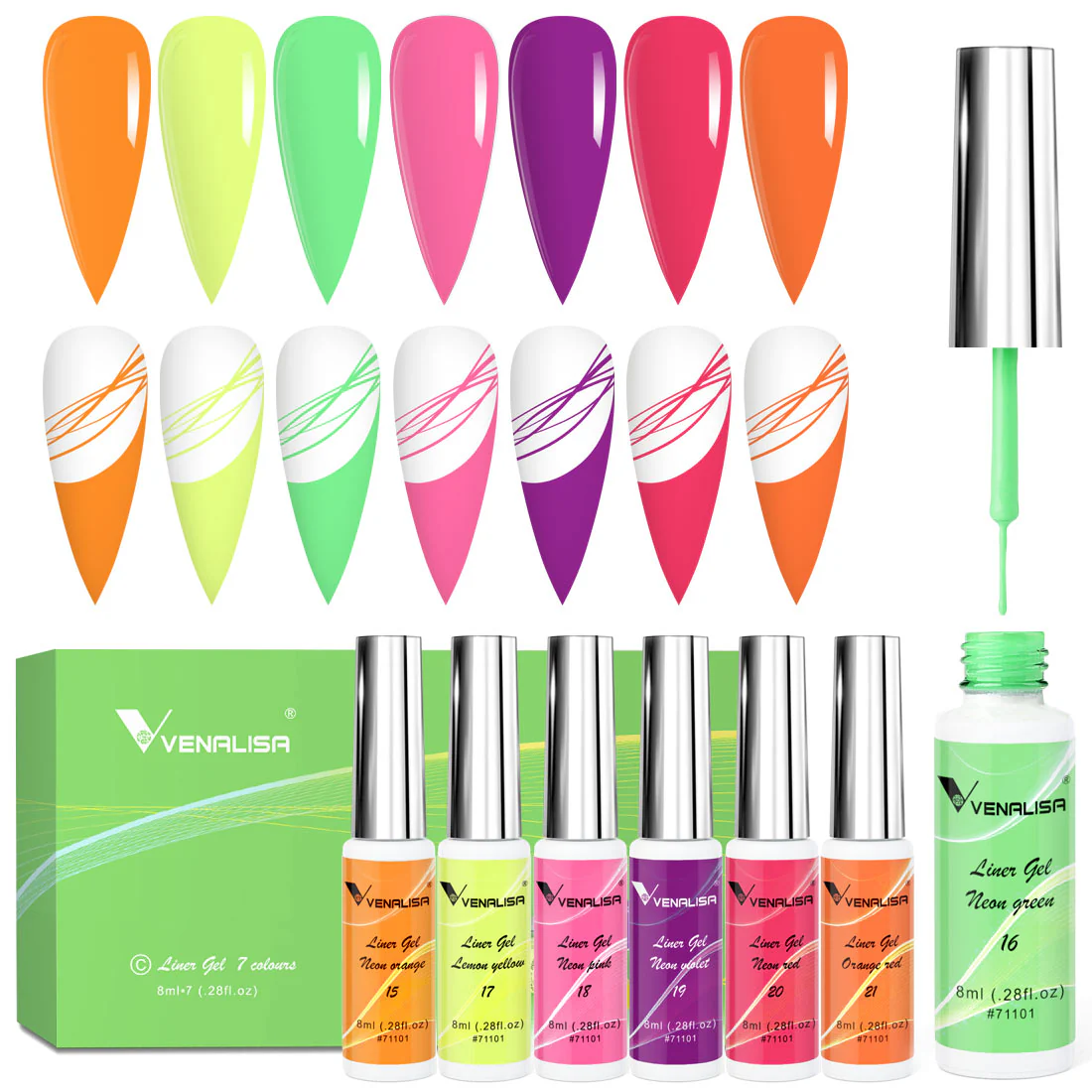 Liner Gel 7 Colors Kit- C - Image 4