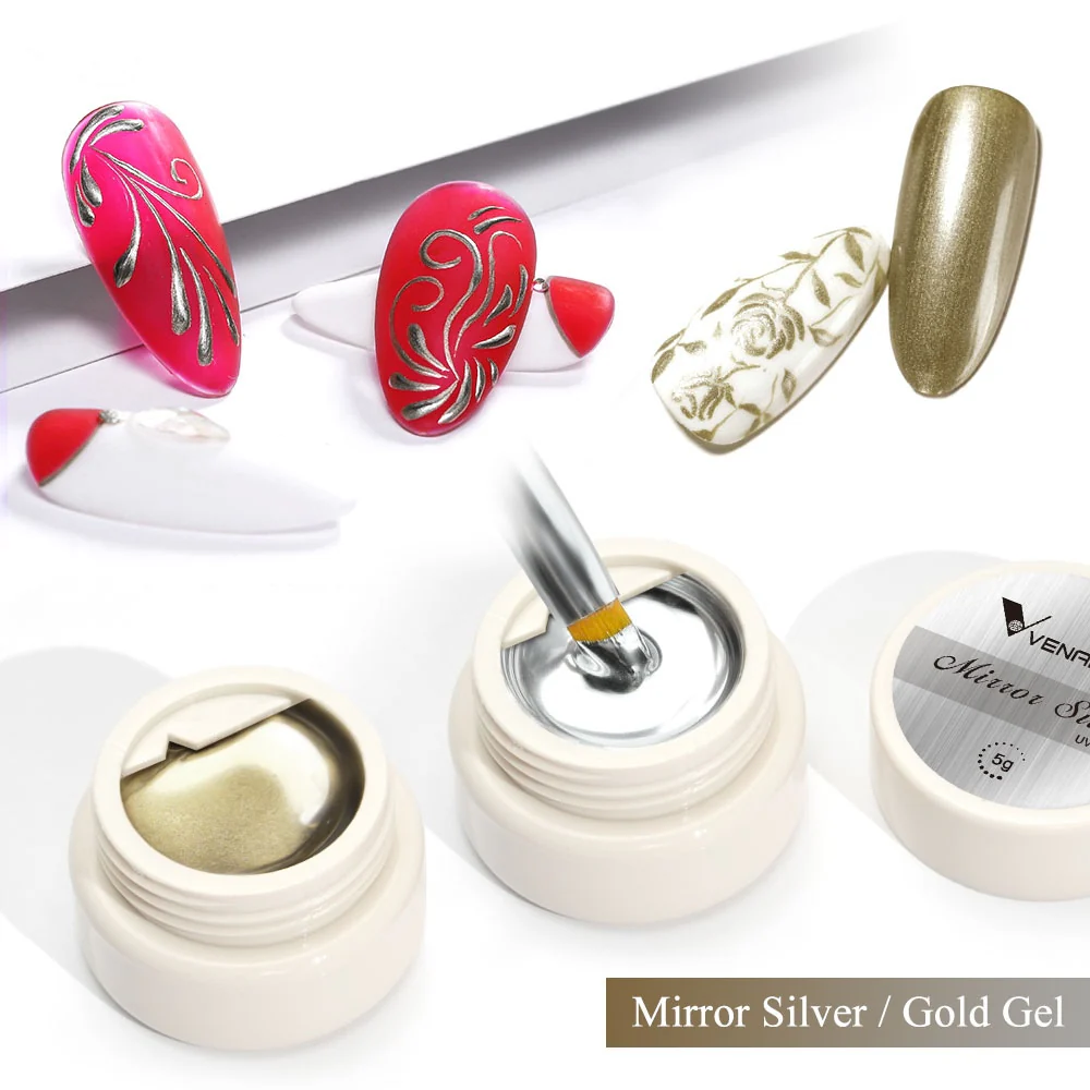 Mirror Silver & Gold Gel 2pcs Set - Image 5