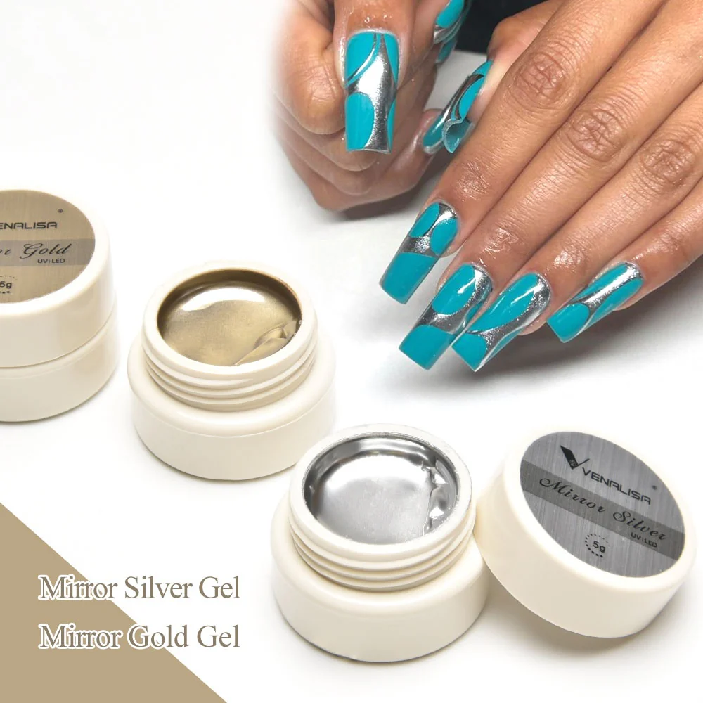 Mirror Silver & Gold Gel 2pcs Set - Image 7