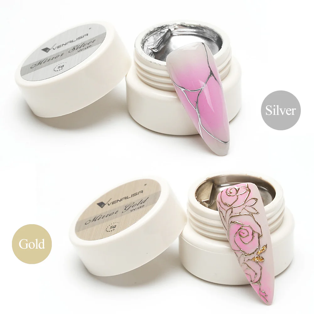 Mirror Silver & Gold Gel 2pcs Set - Image 9