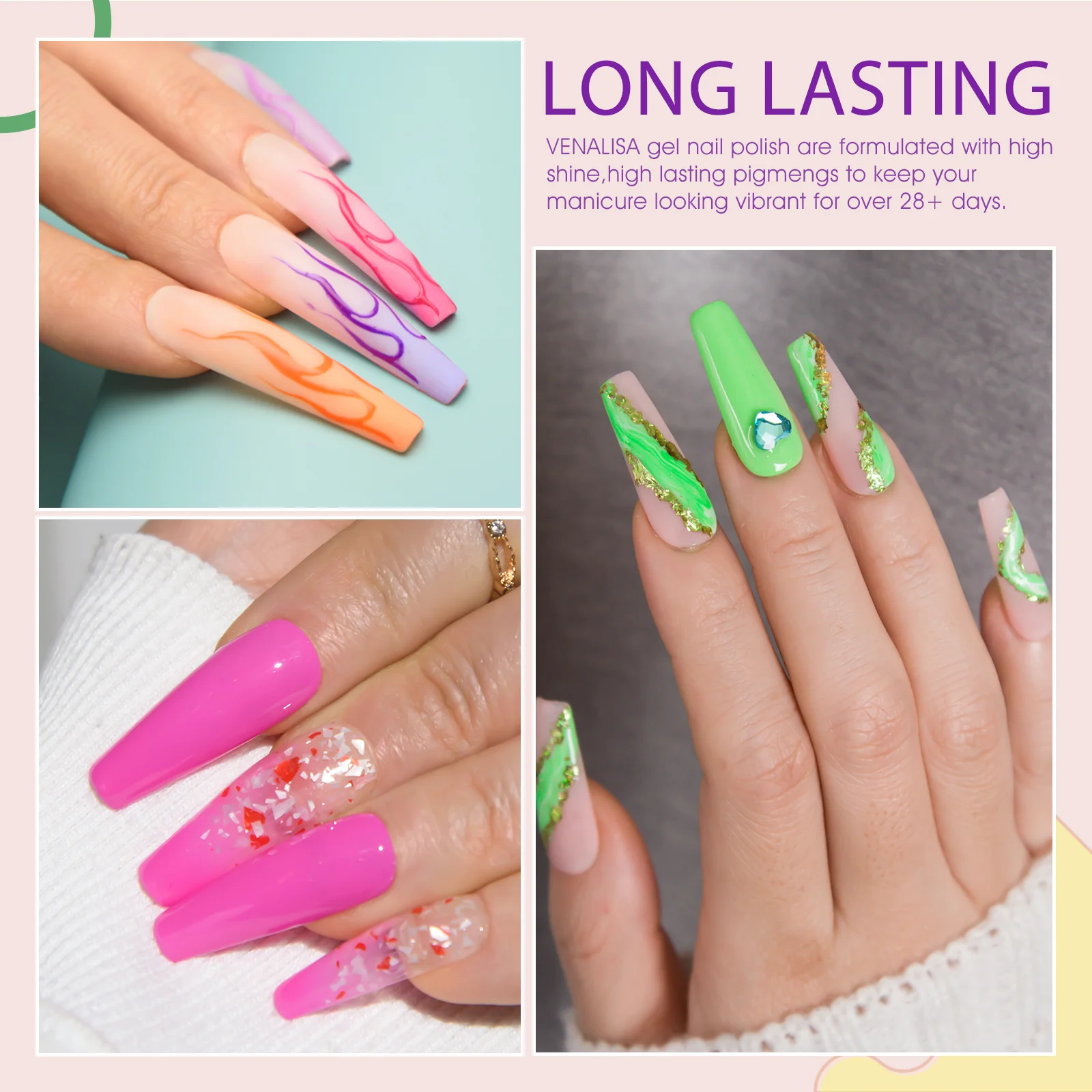 Neon Gel Polish 6 Color Set TPO Free Hema Free - Image 6