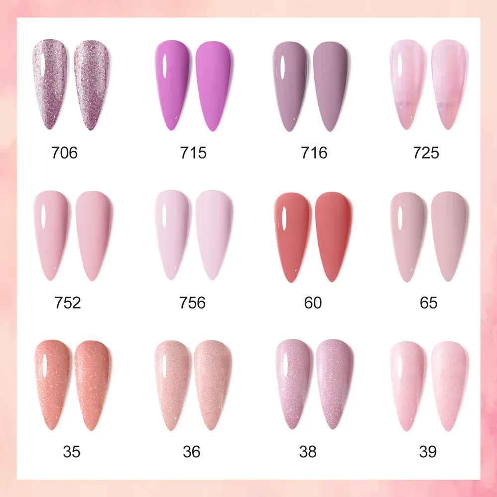 Peach Rose- Gel Polish 12 Colors Set TPO Free Hema Free - Image 3