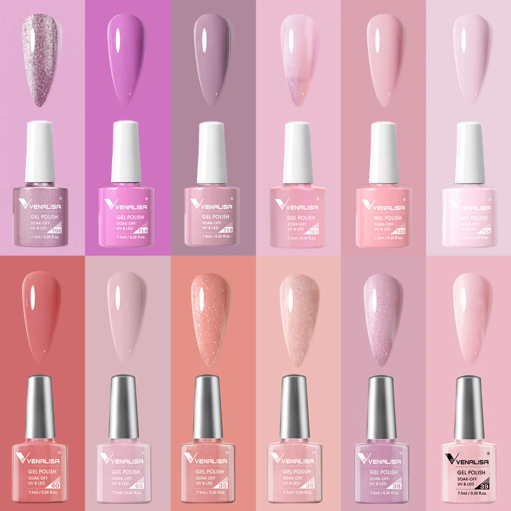 Peach Rose- Gel Polish 12 Colors Set TPO Free Hema Free - Image 4