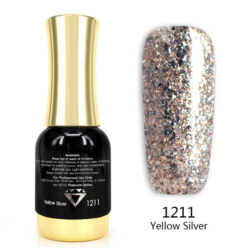 Platinum Glitter Gel Polish TPO Free Hema Free - Image 12