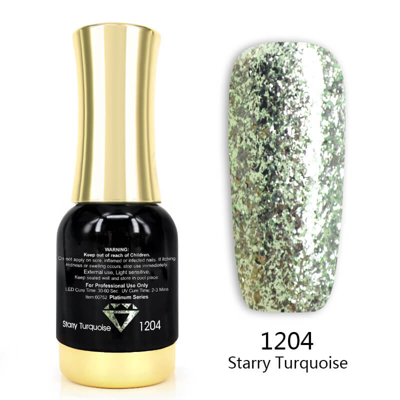 Platinum Glitter Gel Polish TPO Free Hema Free - Image 5