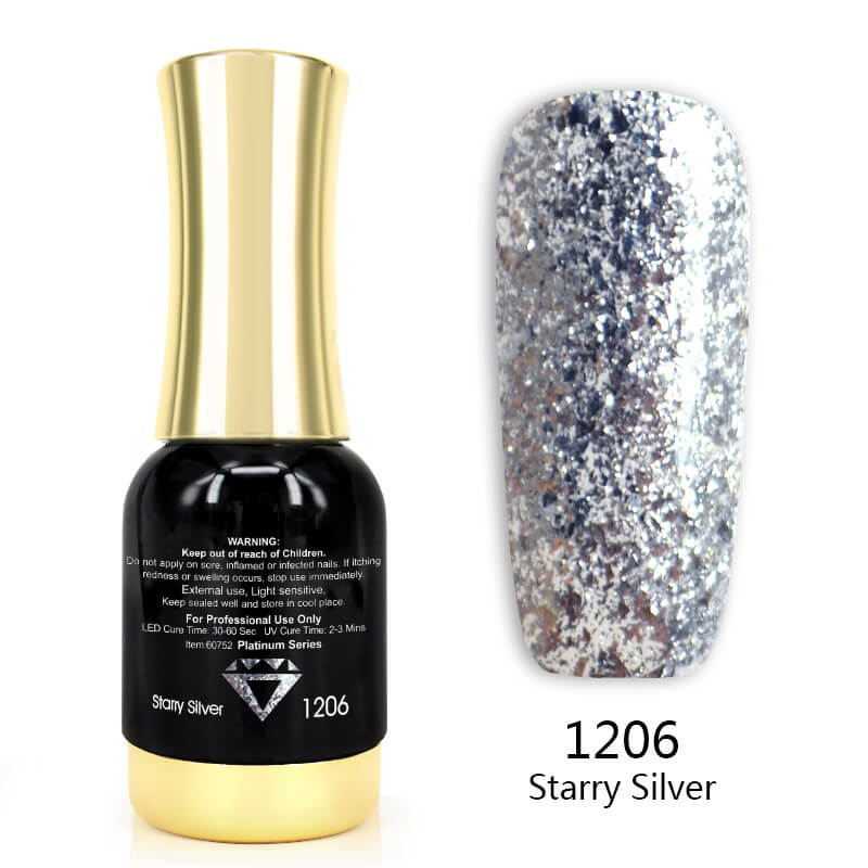 Platinum Glitter Gel Polish TPO Free Hema Free - Image 7