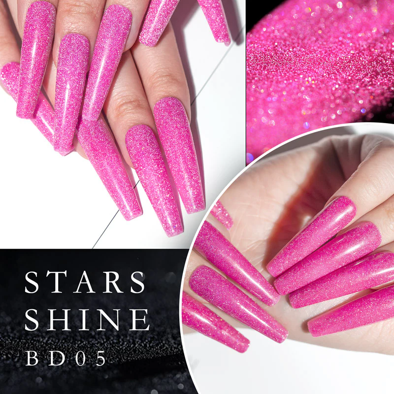 Reflective Neon Glitter Gel 12 Colors Set TPO Free Hema Free - Image 11