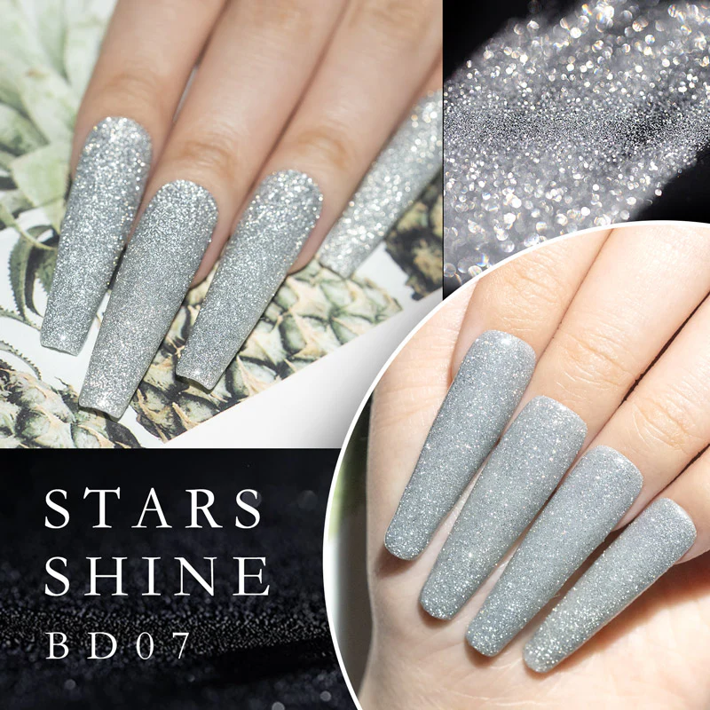 Reflective Neon Glitter Gel 12 Colors Set TPO Free Hema Free - Image 13