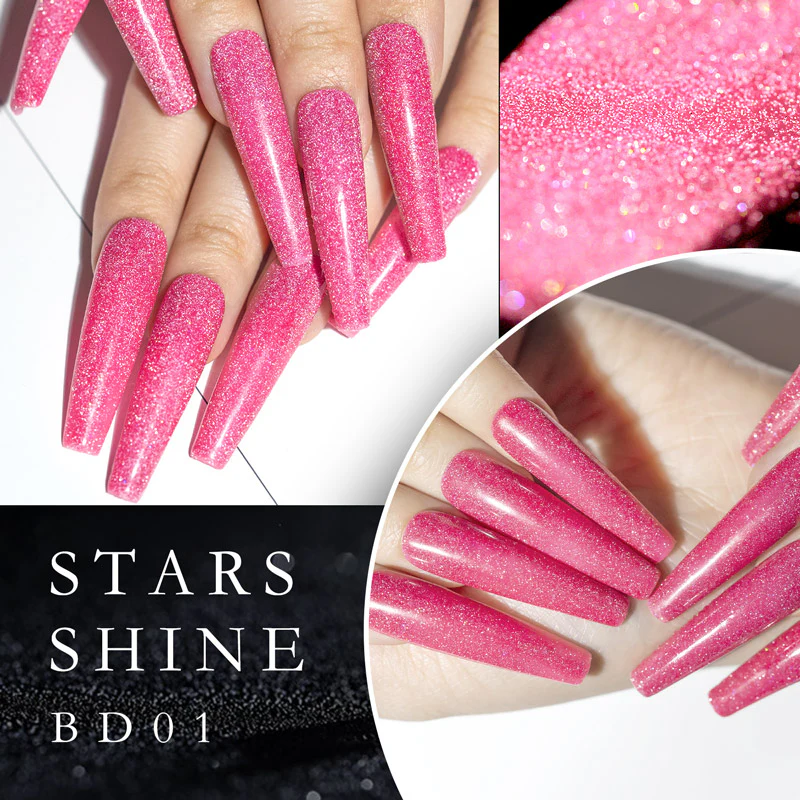 Reflective Neon Glitter Gel 12 Colors Set TPO Free Hema Free - Image 7