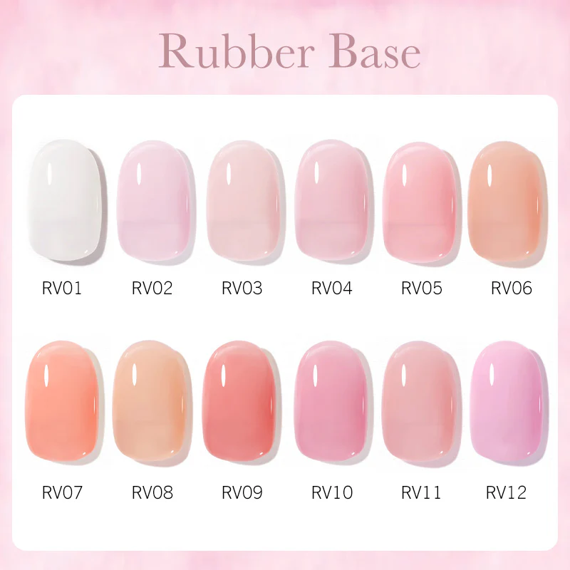 Rubber Base Coat- 12 Colors Set TPO Free Hema Free - Image 3