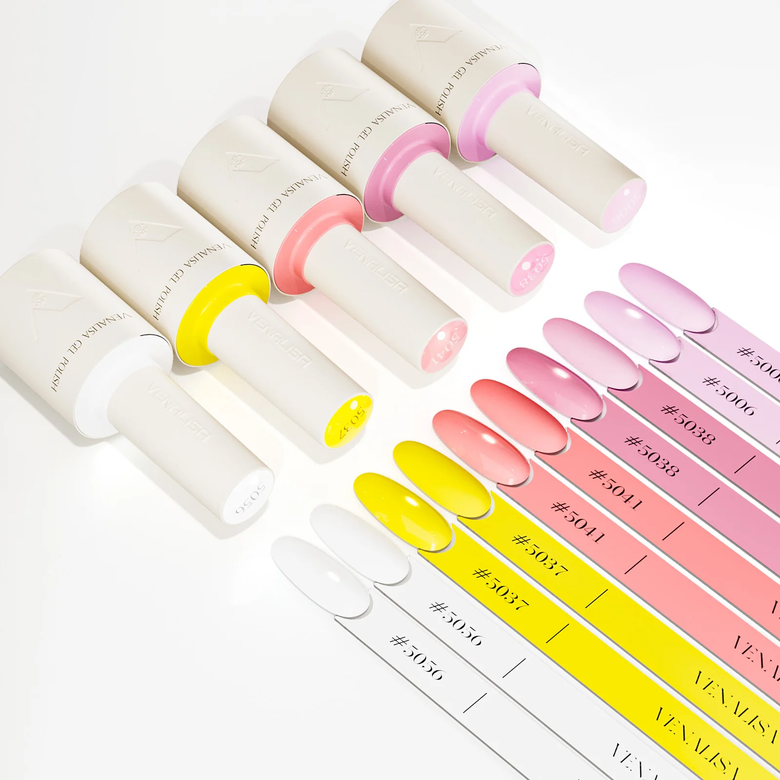 Sugar Bloom- 5 Colors Gel Polish Set (With Nail Tips) TPO Free Hema Free - Image 3