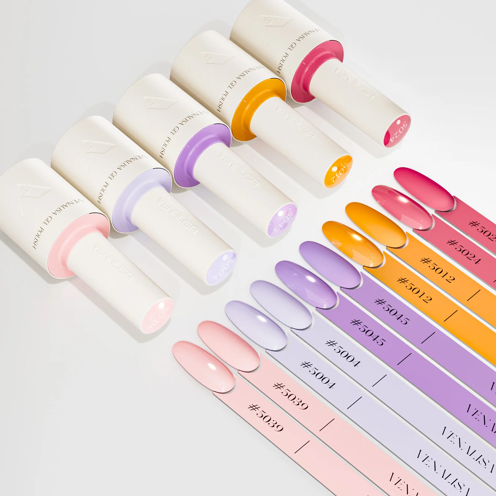 Sunset Mirage- 5 Colors Gel Polish Set (With Nail Tips) TPO Free Hema Free - Image 3