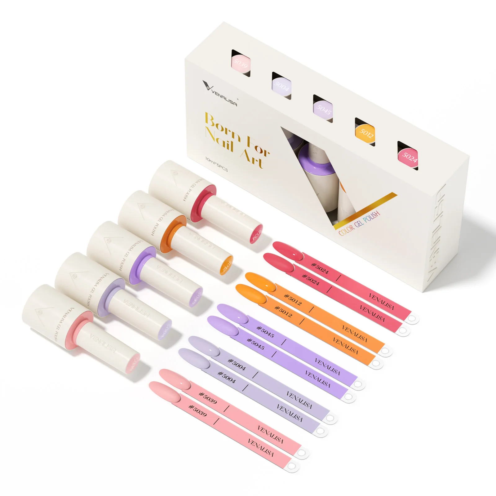 Sunset Mirage- 5 Colors Gel Polish Set (With Nail Tips) TPO Free Hema Free - Image 4