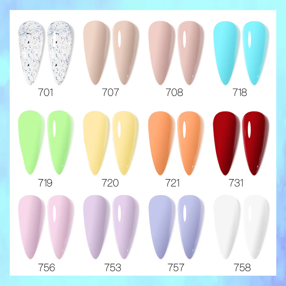Trendy- Gel Polish 12 Colors Set TPO Free Hema Free - Image 3