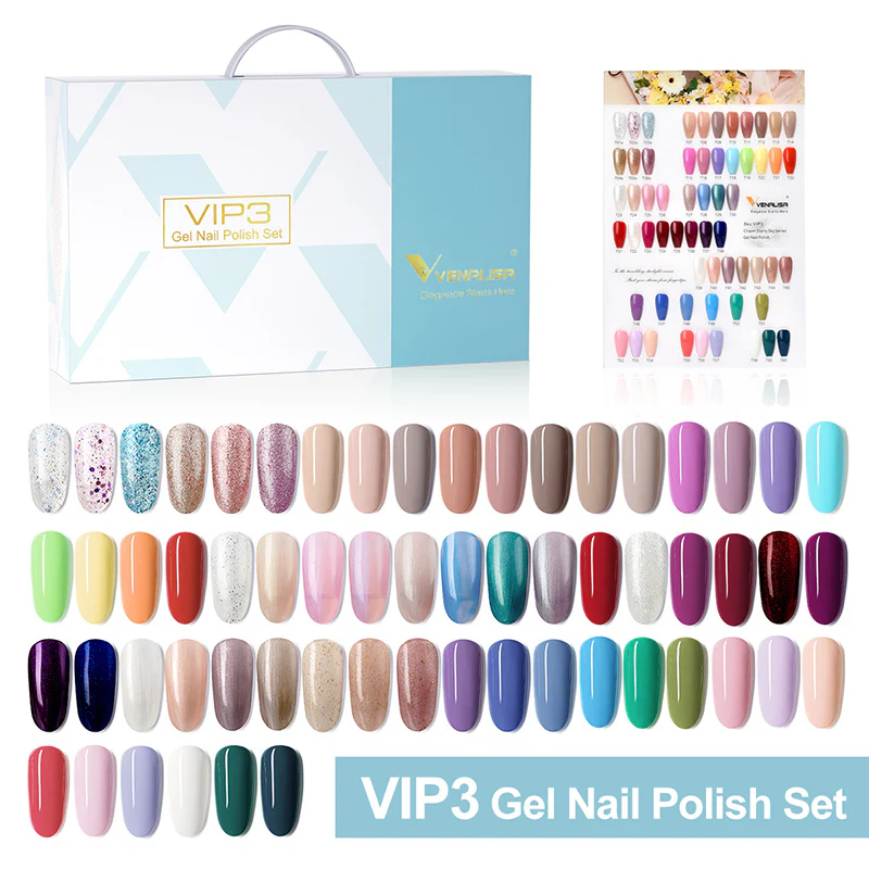VIP3 Gel Polish Kit 60 Colors TPO Free Hema Free - Image 6