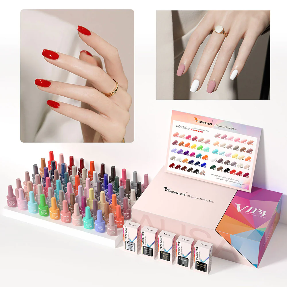 VIP4 Gel Polish Kit 60 Colors TPO Free Hema Free - Image 8