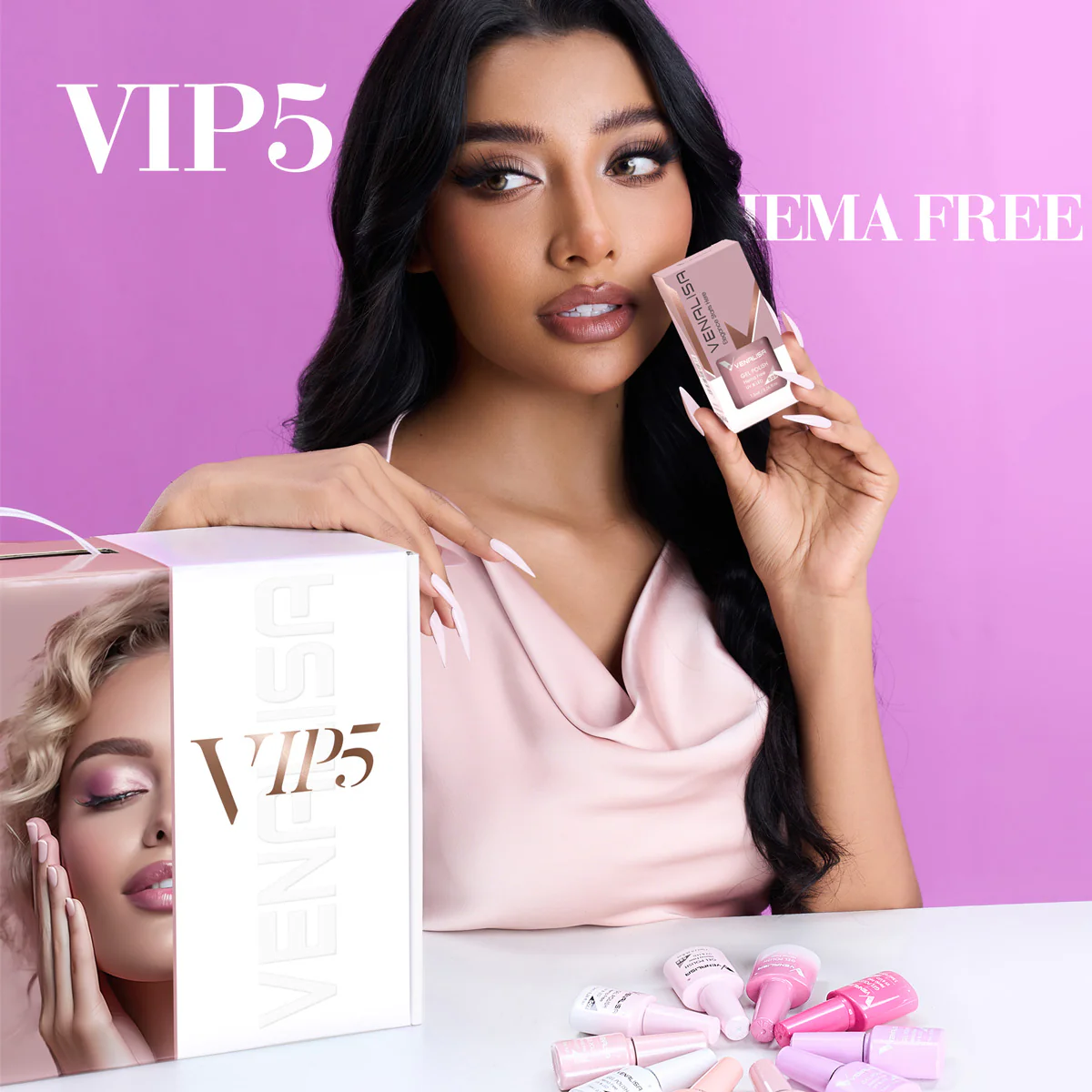 VIP5 Gel Polish Kit 60 Colors TPO Free Hema Free - Image 12