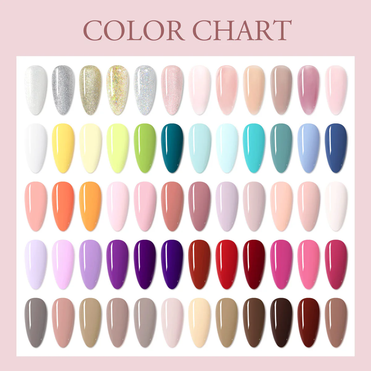 VIP5 Gel Polish Kit 60 Colors TPO Free Hema Free - Image 8